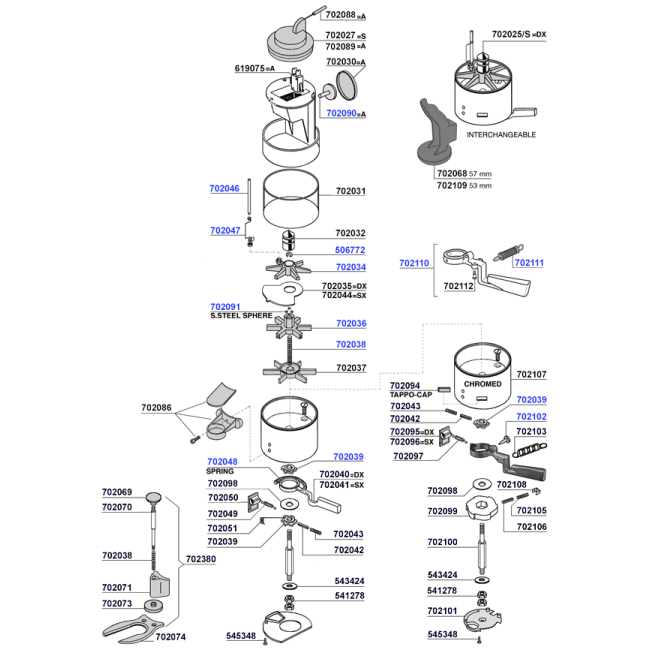 Boema - Dosage chamber parts