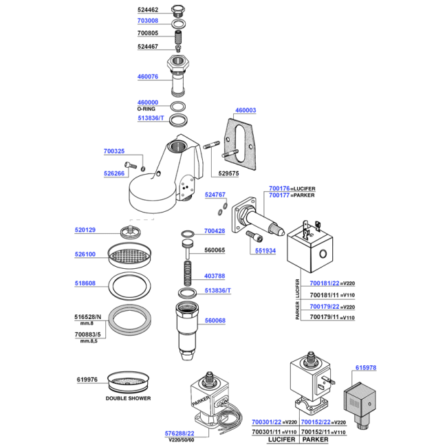 Boema - Group head e61 solenoid operated