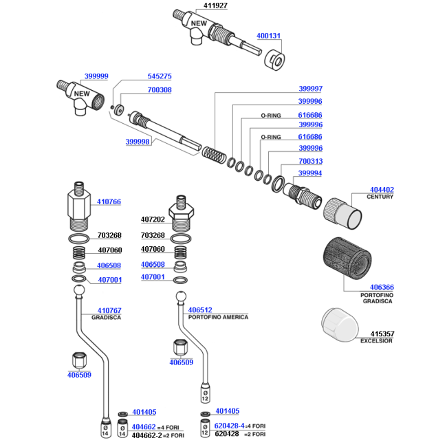 Brasilia - Steam and hot water valves
