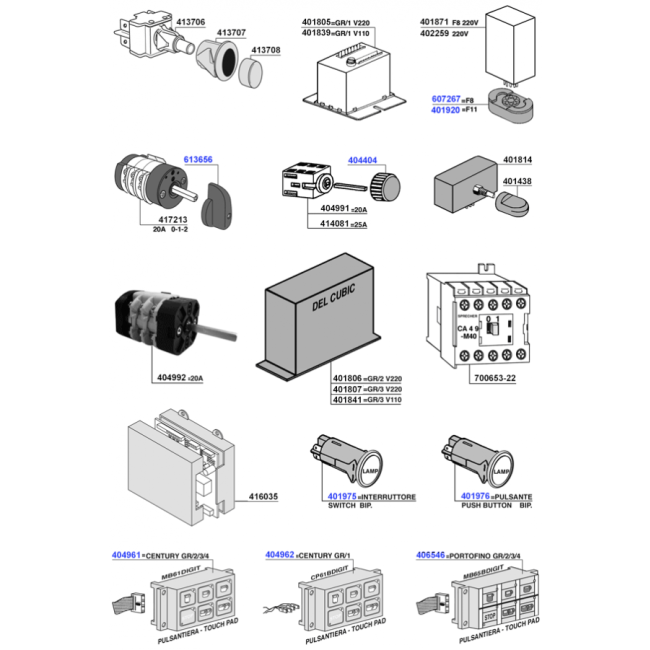 Brasilia - Touch pads, switches and control boards