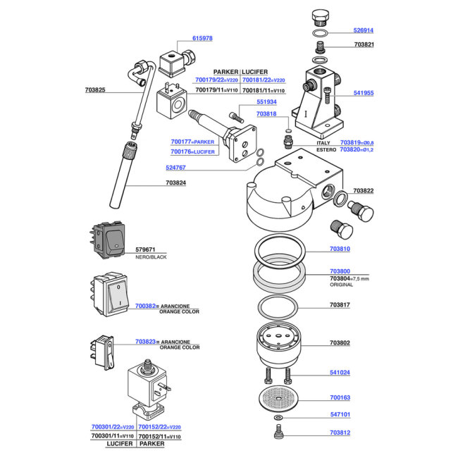 Carimali - Group head solenoid operated
