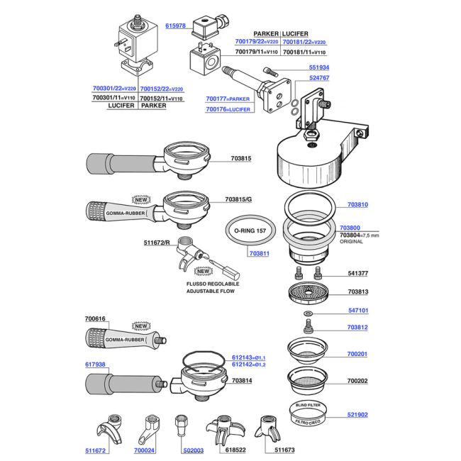 Carimali - Portafilters and filter baskets