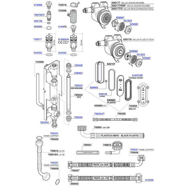 Cimbali - Pumps and boiler components