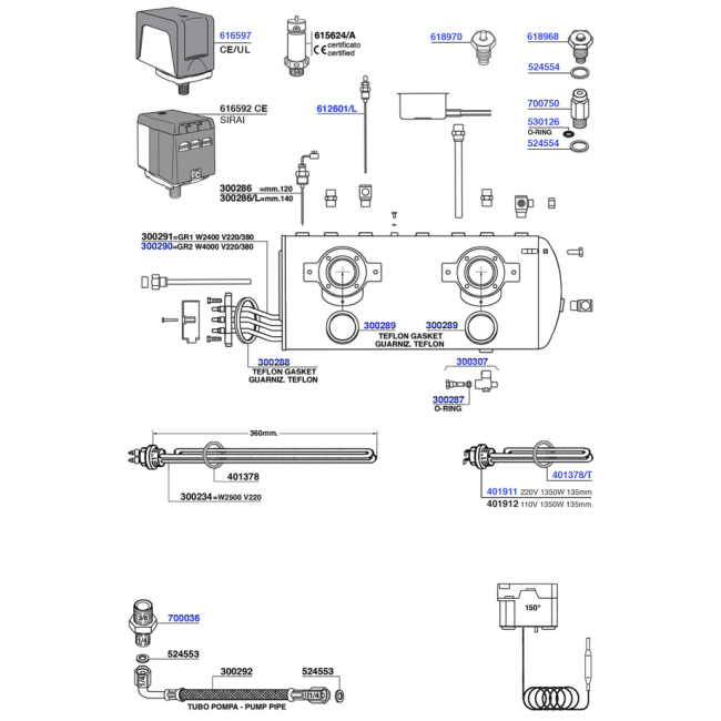 Conti - Elements and boiler components