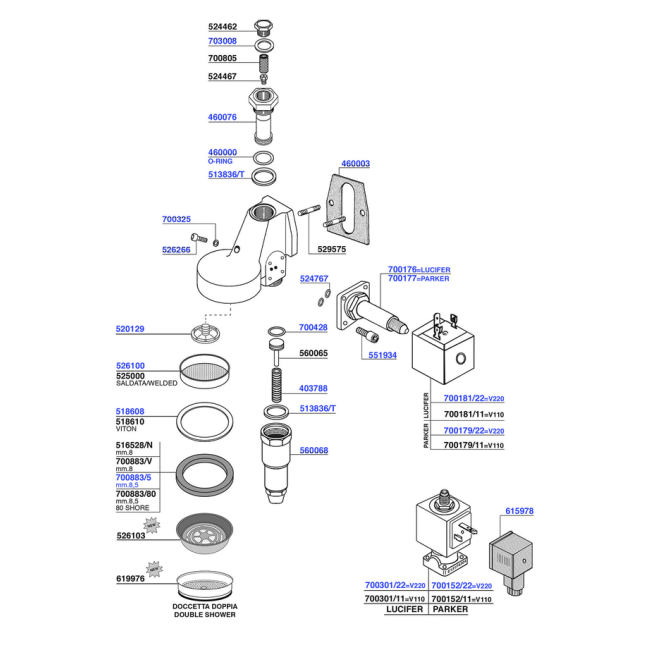 ECM - Group head e61 solenoid operated