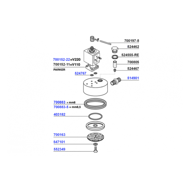 ECM - Group head solenoid operated