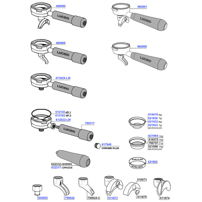 ECM - Portafilters and filter baskets