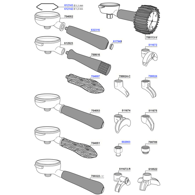 Elektra - Portafilters and filter baskets