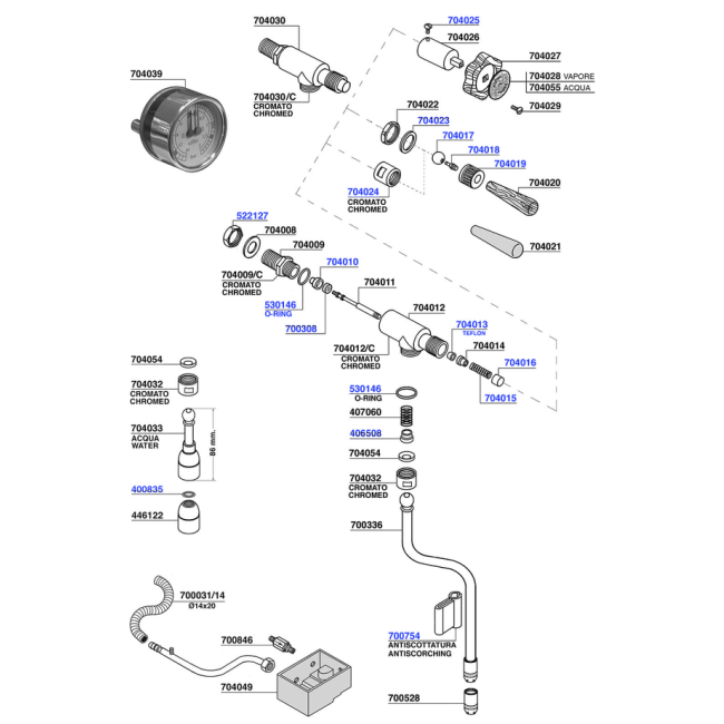 Elektra - Steam and hot water valves