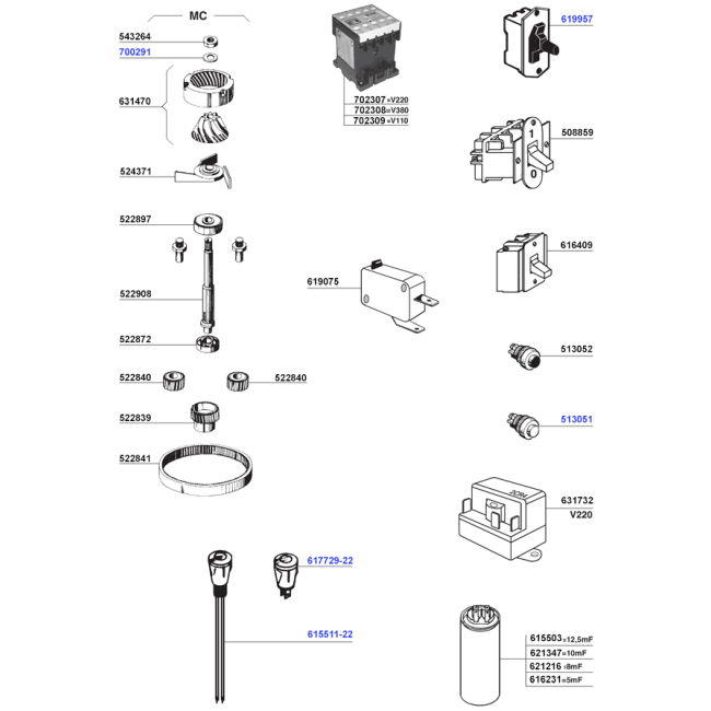 Faema - Miscellaneous electronic parts