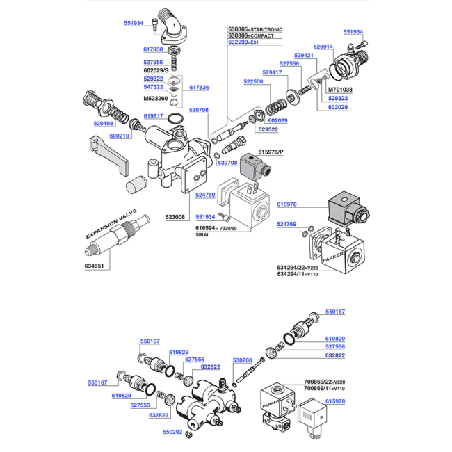 Faema - Water inlet valves 1