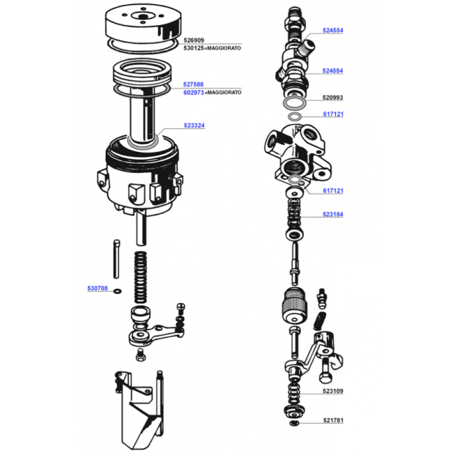 Faema - p6/e66 group heads