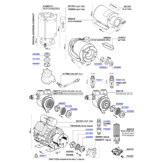Faema - Motors and pumps