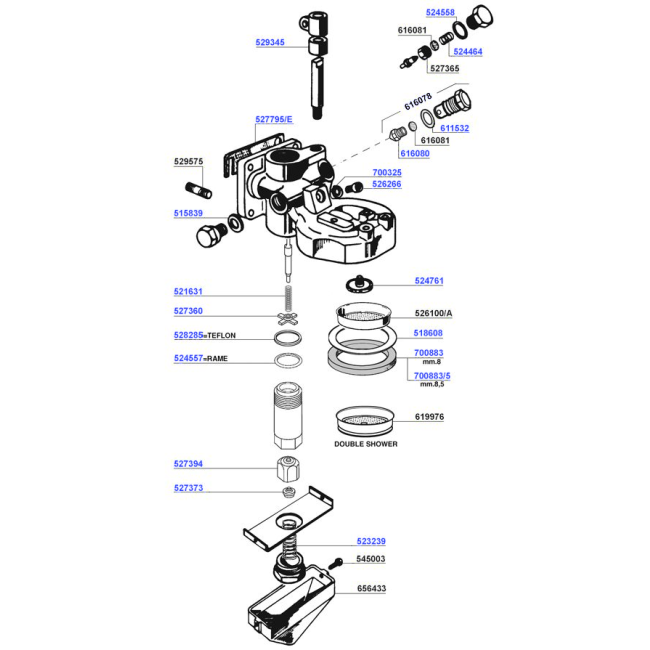 Faema - Group head p4/p6/e64/e66