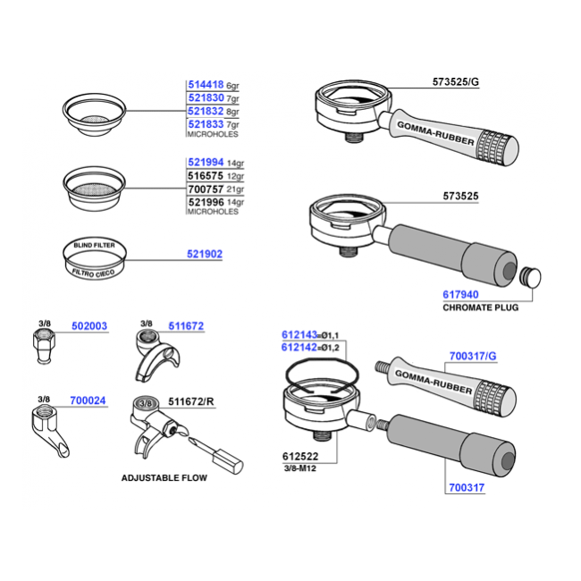 Futurmat - Portafilters and filter baskets