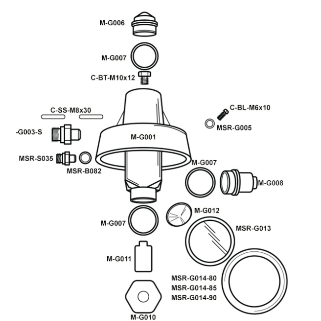 Kees Mirage Group Without Preinfusion Cylinder 