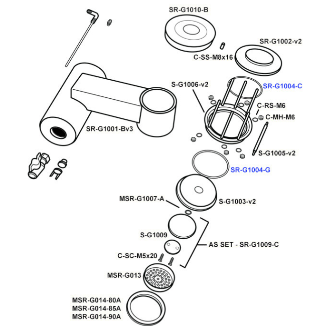 Speedster 2009 Wide Group Neck Parts Outside Body