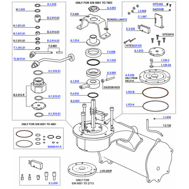 La Marzocco - GS3 MP Series 1 Paddle Assembly