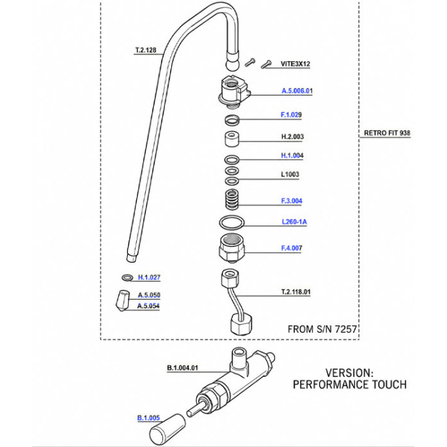 La Marzocco - GS3 Steam Performance Touch Valve Assembly