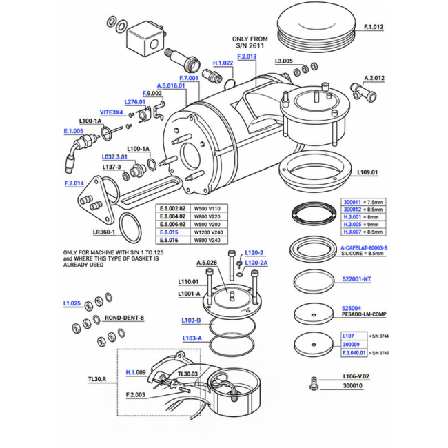 La Marzocco - GS3 AV Group Head Boiler Assembly