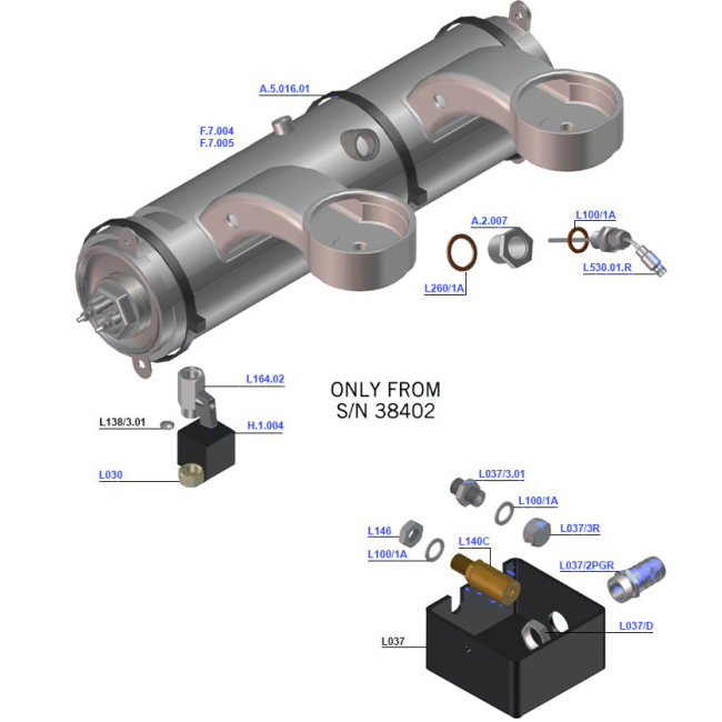 La Marzocco FB70 - Coffee Boiler Assembly