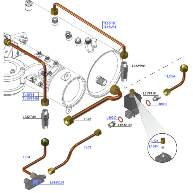 La Marzocco FB70 - Hydraulic Assembly