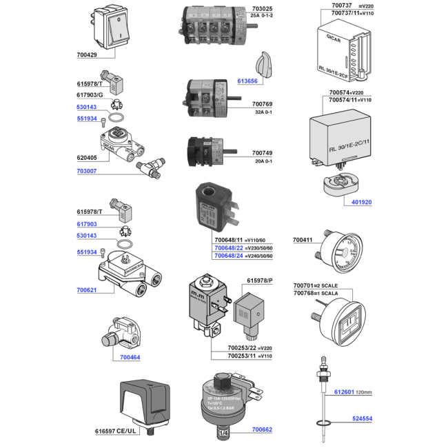 Leone - Miscellaneous electronic parts and gauges