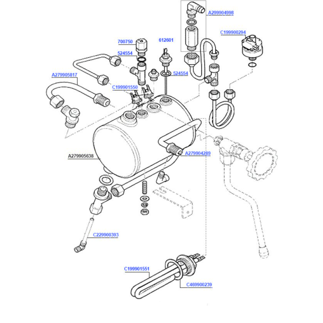 Rocket Appartamento Boiler and Element