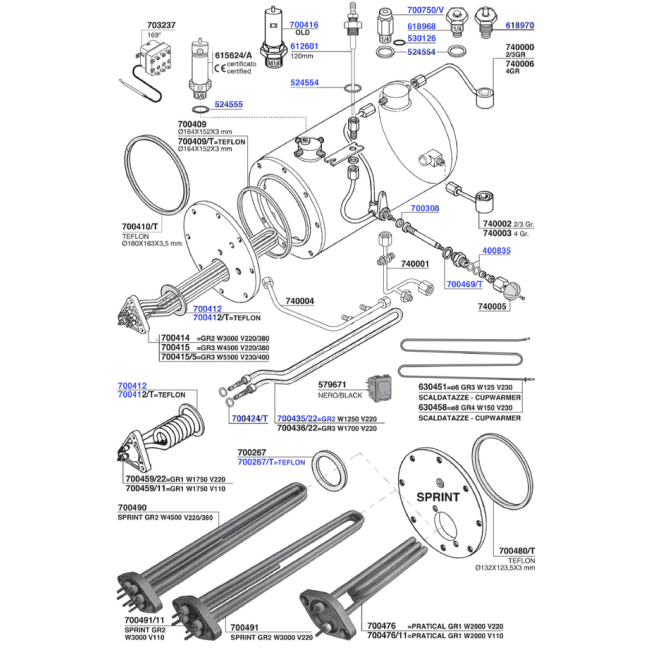 SM - Elements and boiler components