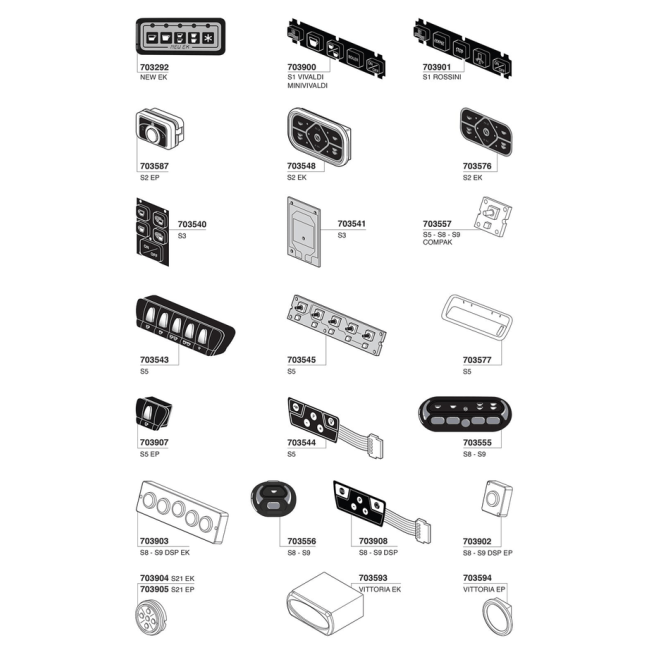 Spaziale - Touch pads, switches and control boards
