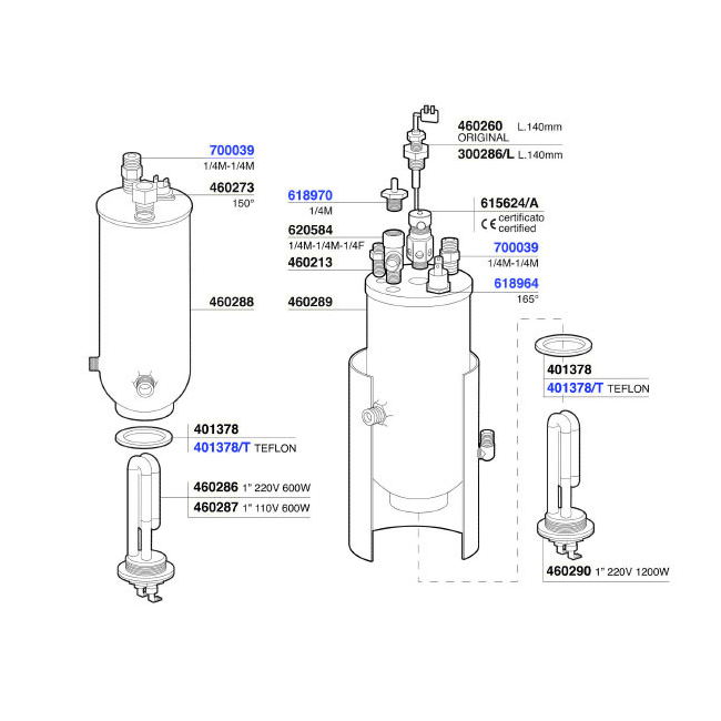 VBM Domobar Junior 2B Boiler & Element Components 