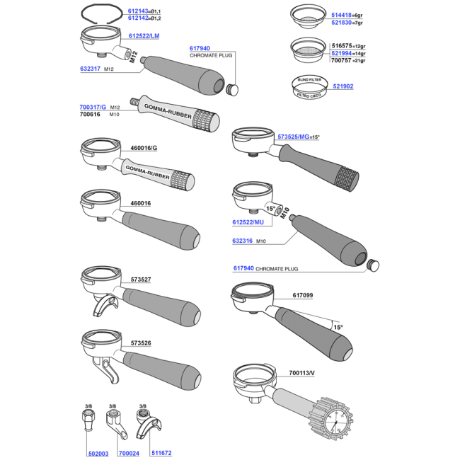 Portafilters and Filter Baskets