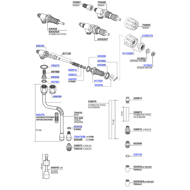 VA - Steam and hot water valves