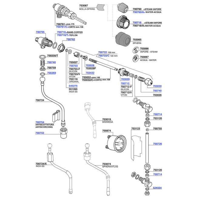 Wega - Steam and hot water valves
