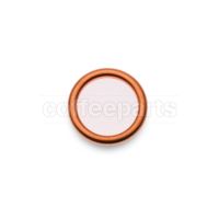 Copper washer for steam wand cap