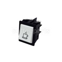 Coffee White Bipolar Switch 250V 16A Hole 22×30mm