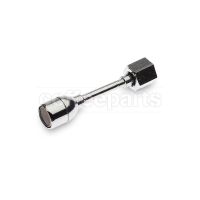 Chromed Hot Water Pipe Ø 8mm with 3/8F Nut and Diffuser Head L. 105mm