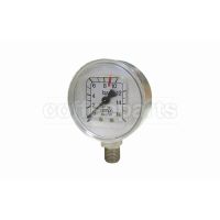 Vertical Manometer 0–16 Bar 1/4" M Flat Connection Ø 62mm