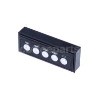 Touch Pad 5 Chromed Buttons 1LED 8 Pin 188×73mm 9.9.07.92G