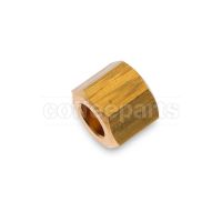 Nut G. 1/4"F with Hole Ø 9.1mm, H. 14.1mm, HEX 15mm for Welding End Cap Ø 6mm