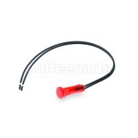 Wired Red Pilot Lamp 250V 120°C – Head Ø 13.5mm, Hole Ø 10mm