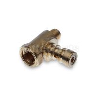 Water/Steam Valve Body with Ø 1/4" Connection and Ø 3/8"–1/4" Reduction Fitting