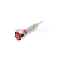 Red Pilot Lamp 250V 120°C — Head Ø 20mm, Hole Ø 10mm