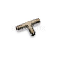 "T" Fitting G. 1/8M – 1/8M – 1/8M – Hex. 10mm – Nickel-plated Brass