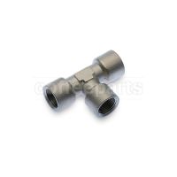 T-Fitting 3/8" F×3/8" F×3/8" F Hex 17mm Nickel-plated Brass