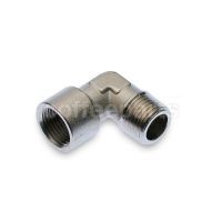 L-Shaped Fitting G. 1/2M - 1/2F - Hex. 21mm Nickel-plated Brass