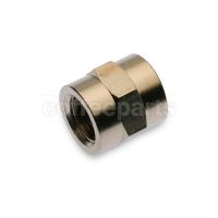 Sleeve Fitting G. 1/8" F×1/8" F - Hex. 14mm - Nickel Plated Brass
