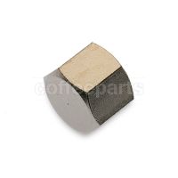 Cap G. 1/2F Nickel Plated Brass Hex. 24mm H. 13.6mm