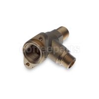 Brass Steam/Water Valve Body with Joint Connection Ø 3/8" M