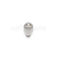 Stainless Steel Male Steam Nozzle M8.5×0.75 — 2 Holes Ø 1.5mm — Ø 10.5×27mm